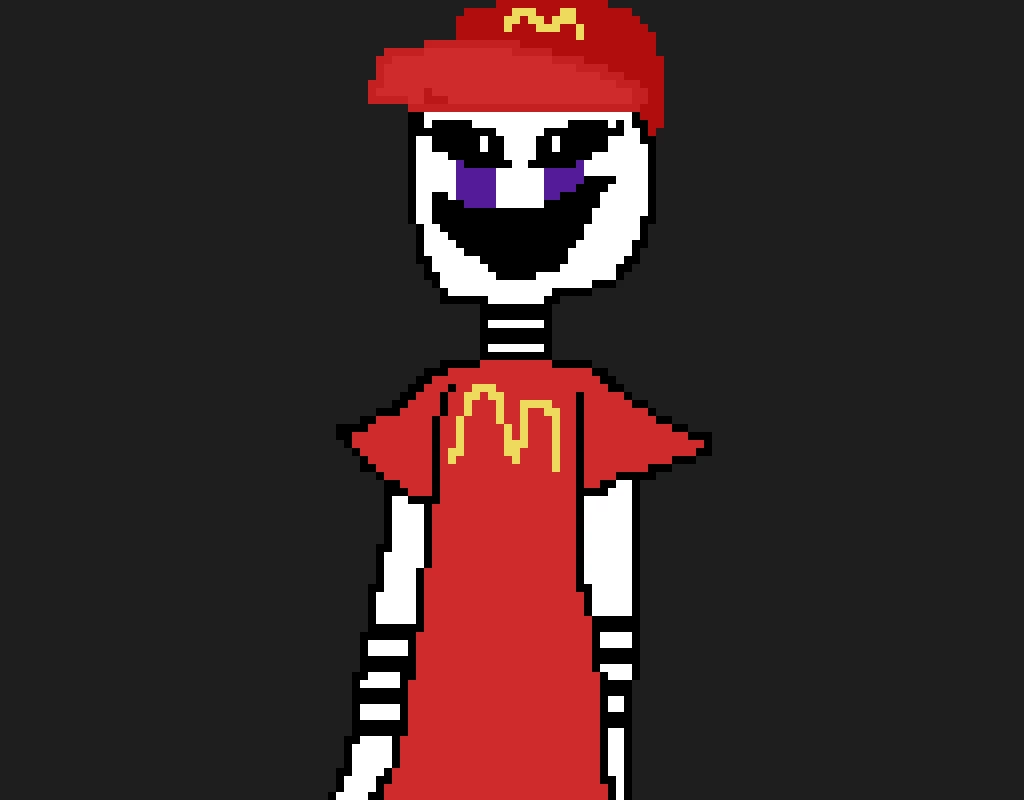 how did he kill william with his looks or that burnt burger he gave him art for fnaf user2