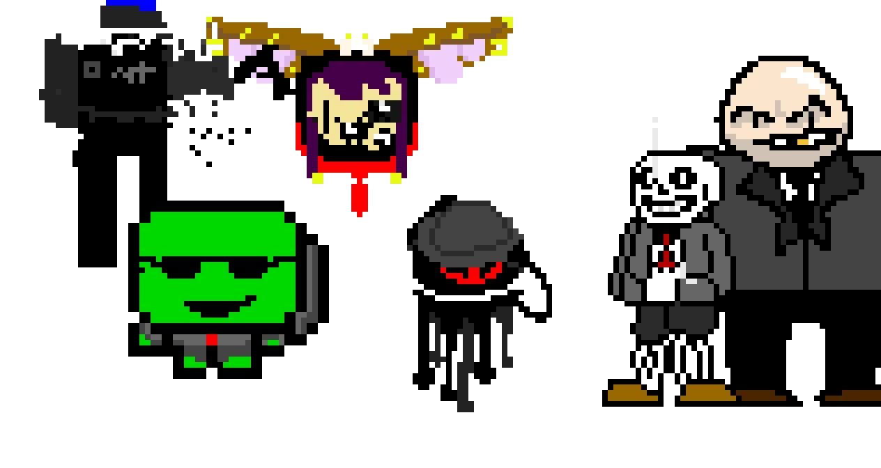 There you goes!  Hes a little Mafia man :) (Challenge originally made by @bopbopturtlez)