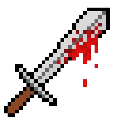 A random bloody sword (mb someone could add someone holding it?)