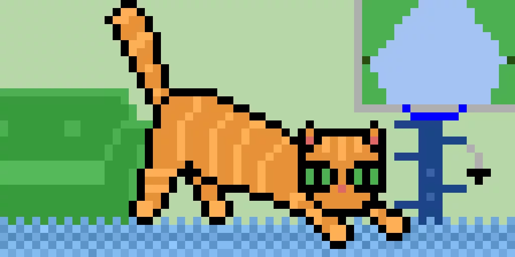 cat stretching (contest) draw a streching cat