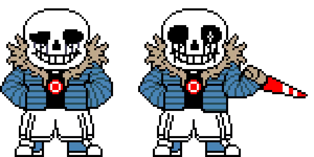 DokiKiller sans but he has the stripes now WOAH