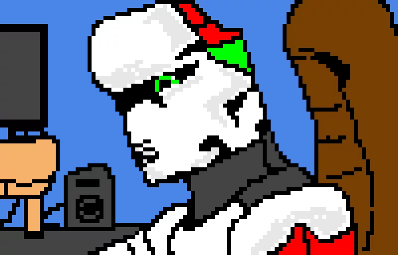I came back. (my character)