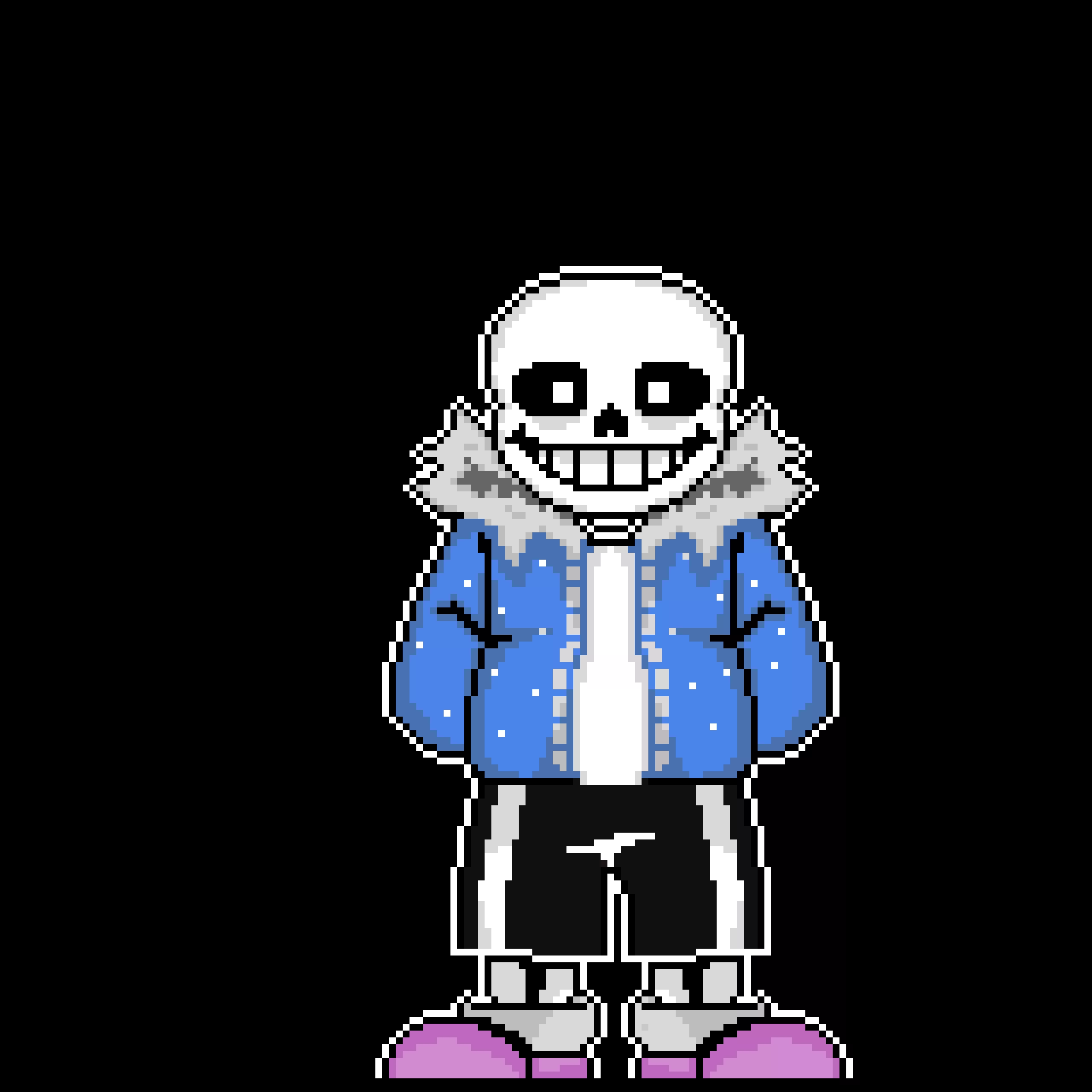 UNDERTALE - CRACKED ESSENCE SANS Phase 1 with some shadows and colors