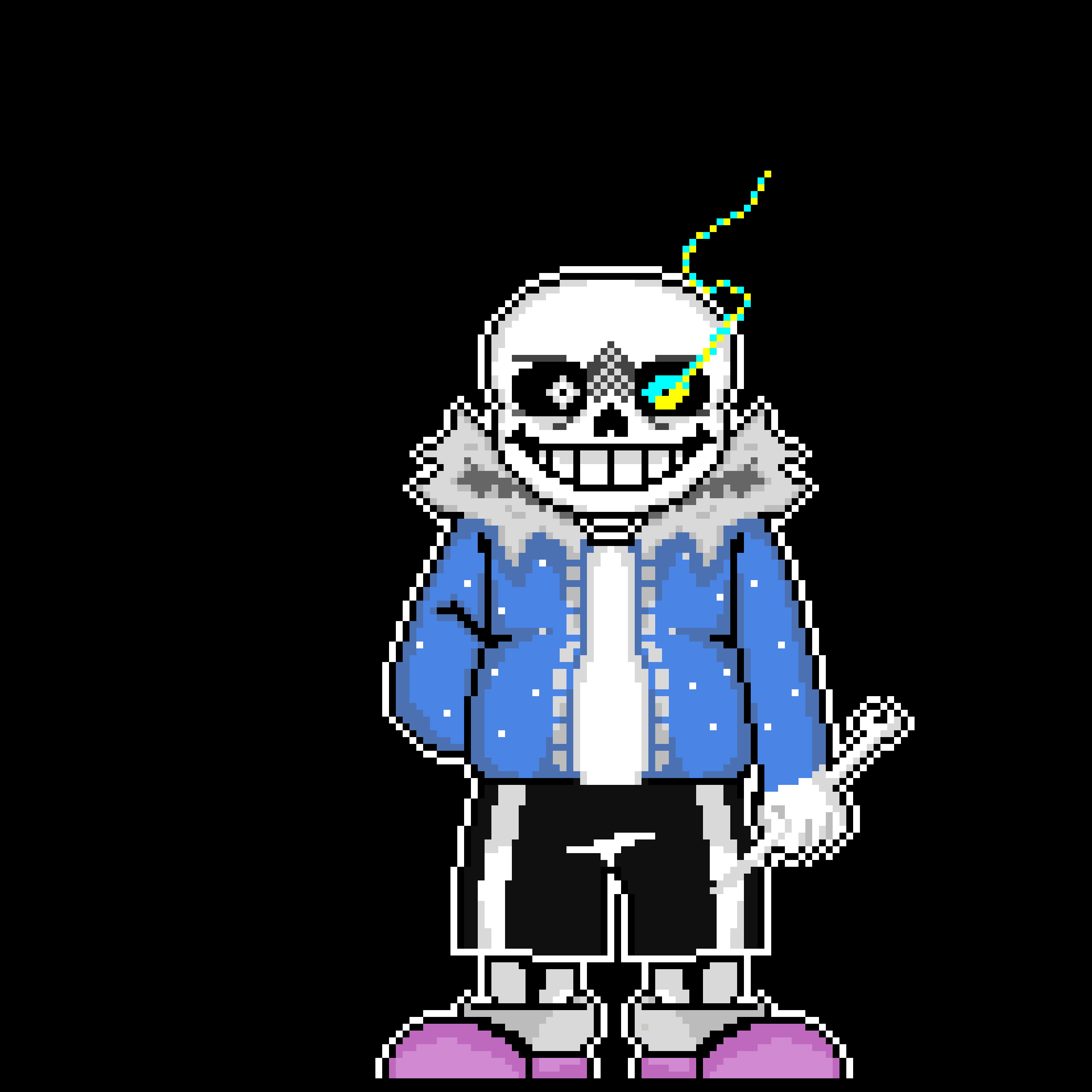 UNDERTALE - CRACKED ESSENCE SANS Phase 2 with some shadows and colors