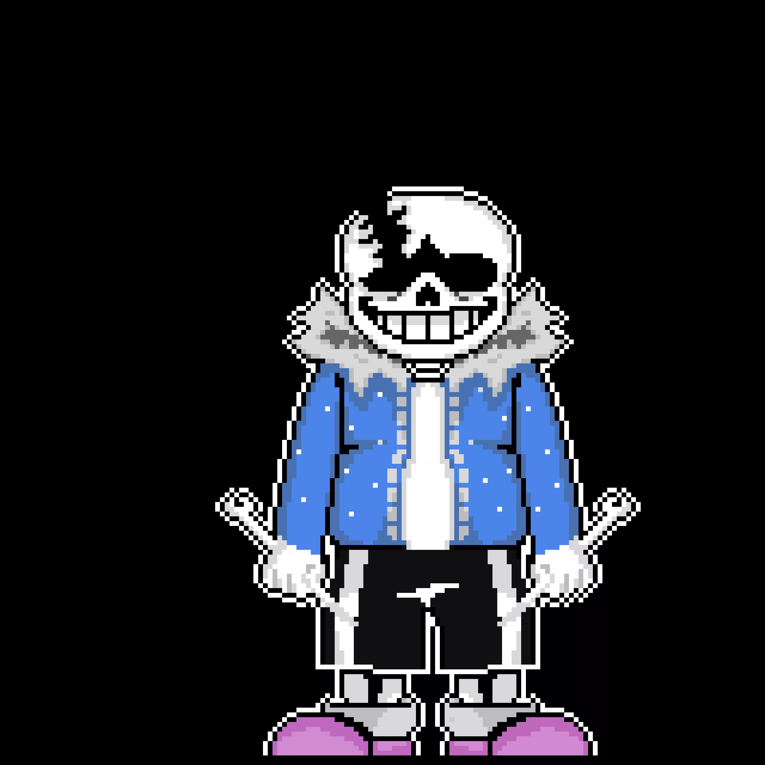 UNDERTALE - CRACKED ESSENCE SANS Phase 2.5 with some shadows and colors
