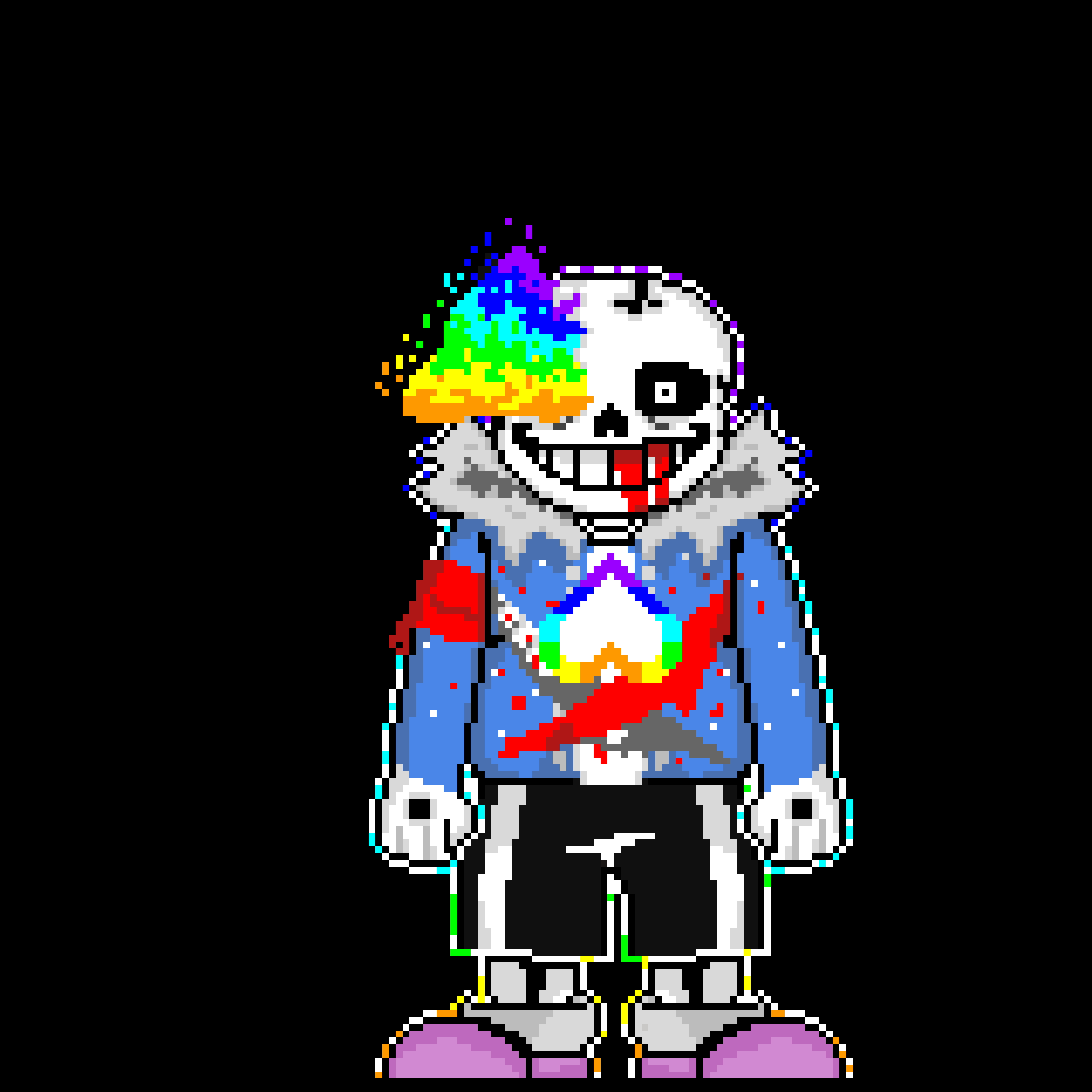 UNDERTALE - CRACKED ESSENCE SANS second slash part 1 with some shadows and colors