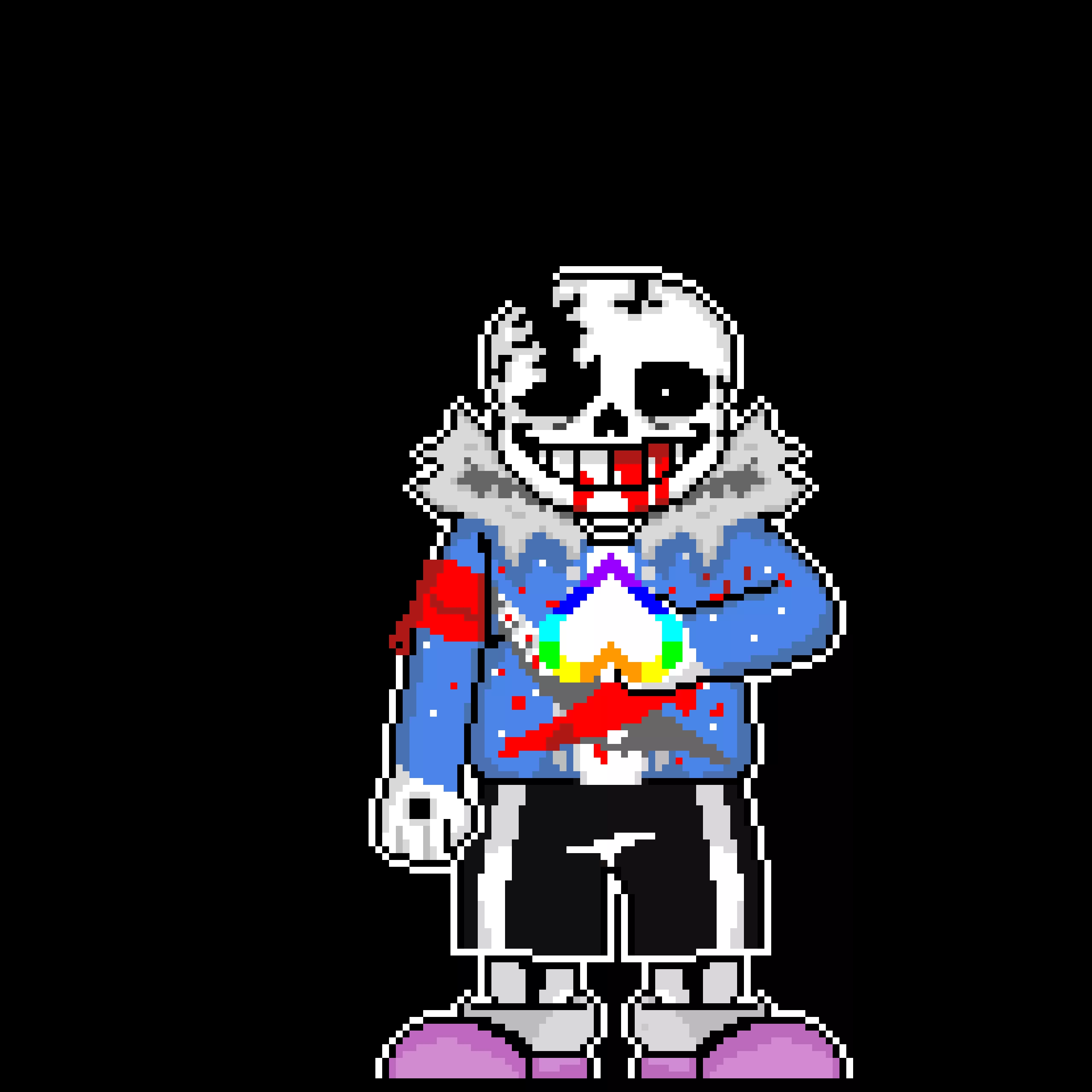 UNDERTALE - CRACKED ESSENCE SANS second slash part 2 with some shadows and colors