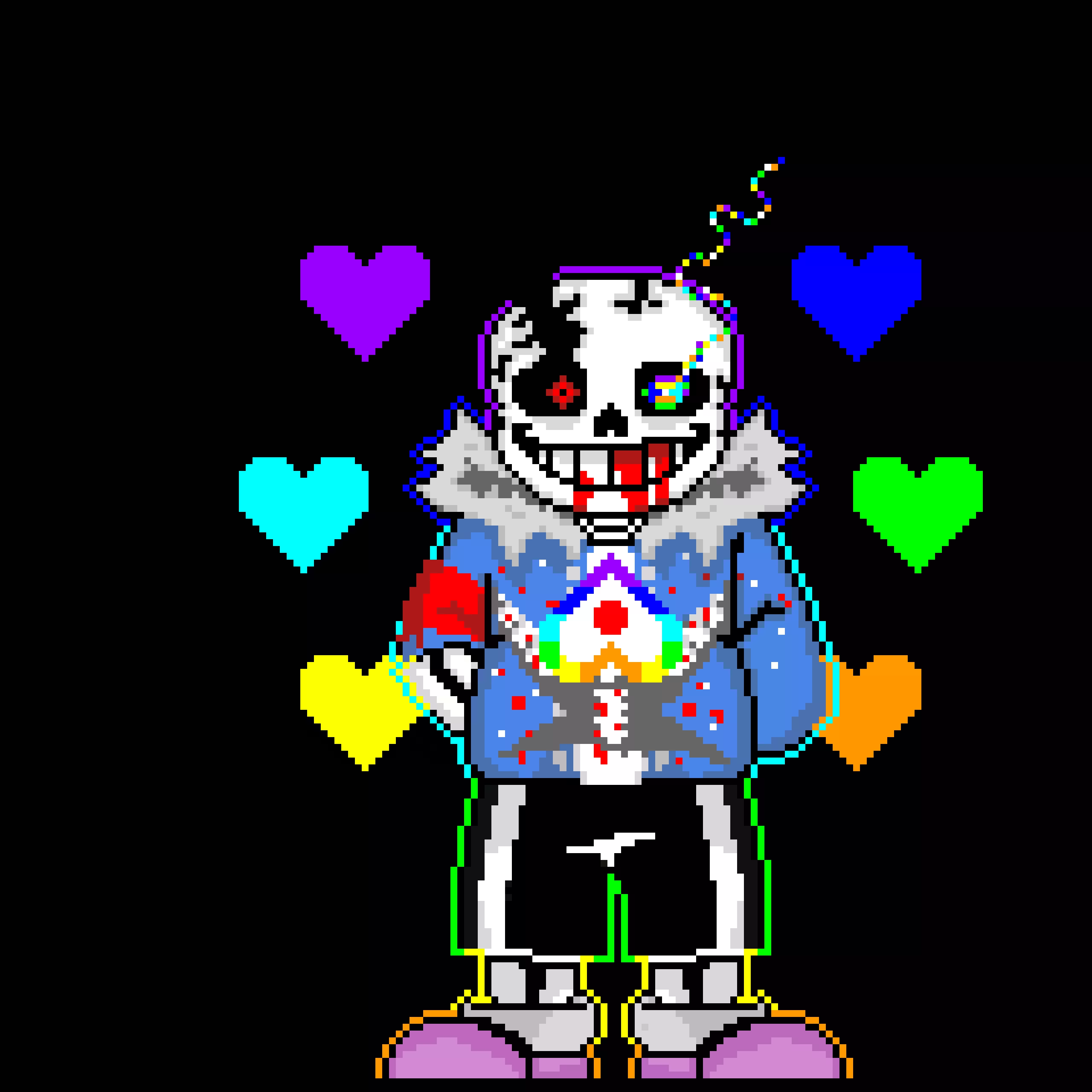 UNDERTALE - CRACKED ESSENCE SANS Final Cutscene part 2 with some shadows and colors
