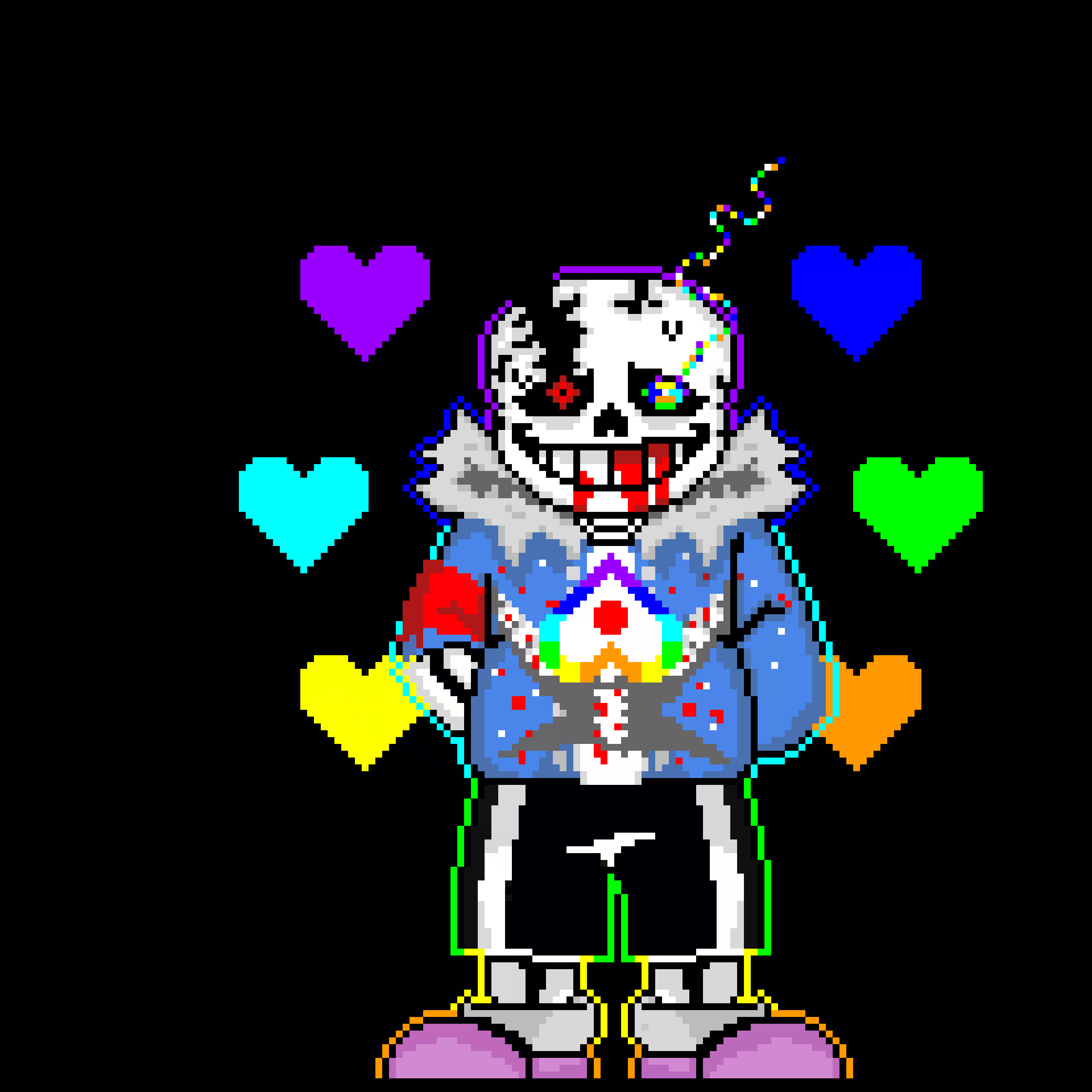UNDERTALE - CRACKED ESSENCE SANS Final Cutscene part 1 with some shadows and colors