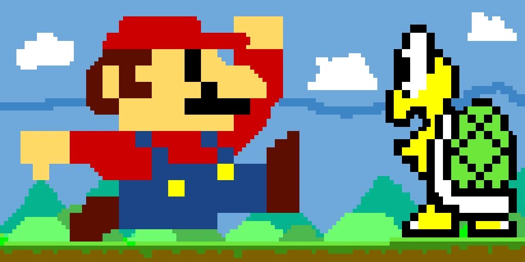 giga mario vs giga koopa