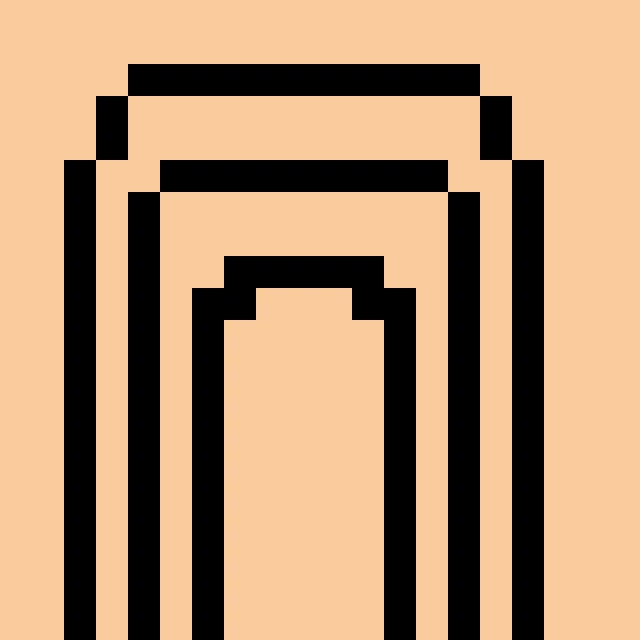 Black and teal rainbow