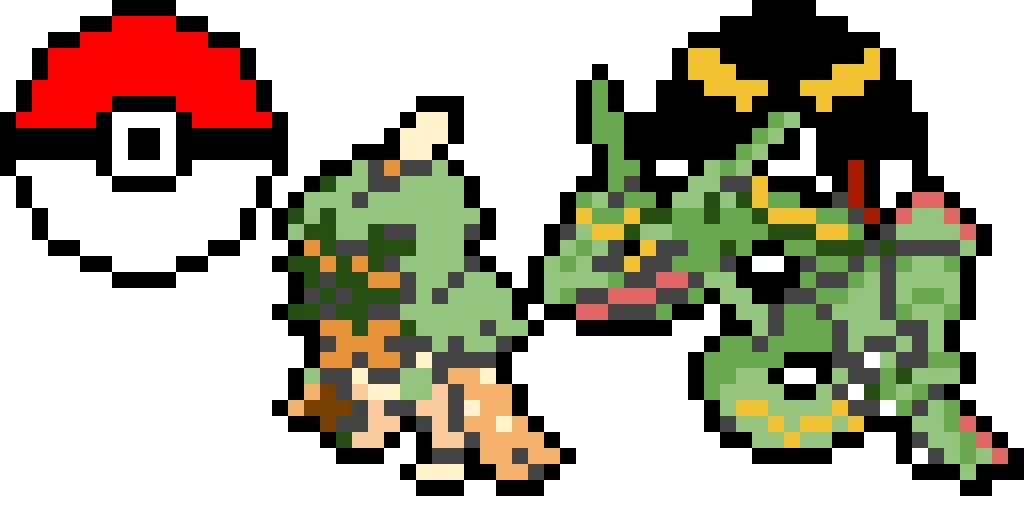 pokemon decidueye and rayqauza sprites contest