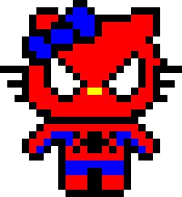 Hello Kitty Spider Man