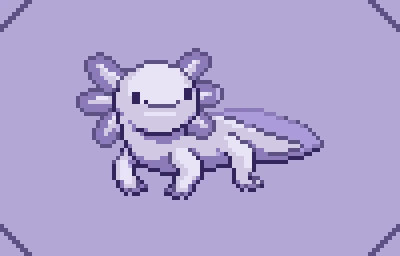 purple axolotl