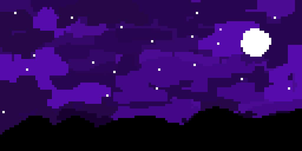 Purple night sky