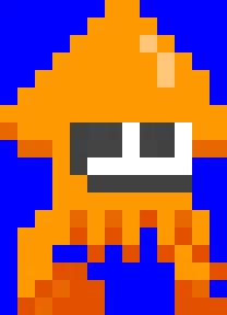 Squid with moving eyes