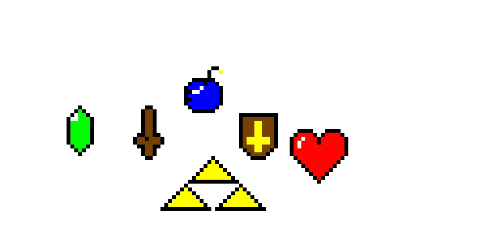 the legend of zelda items