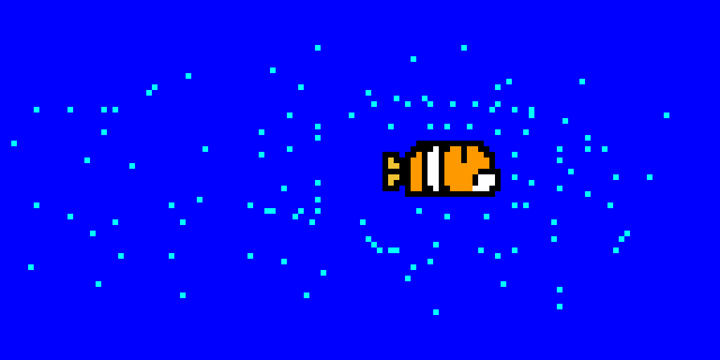 Pixel Art Blob Fish