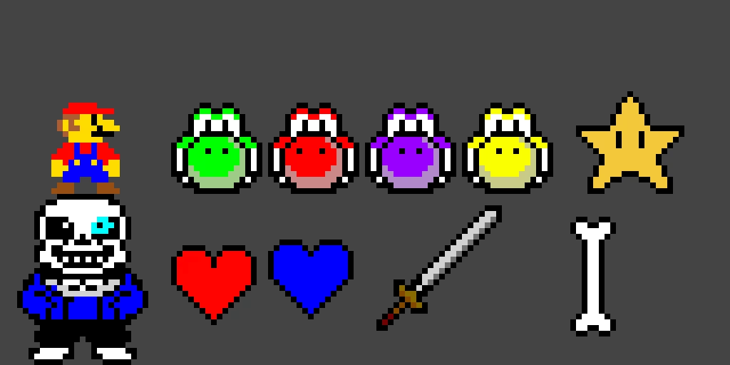mario and sans