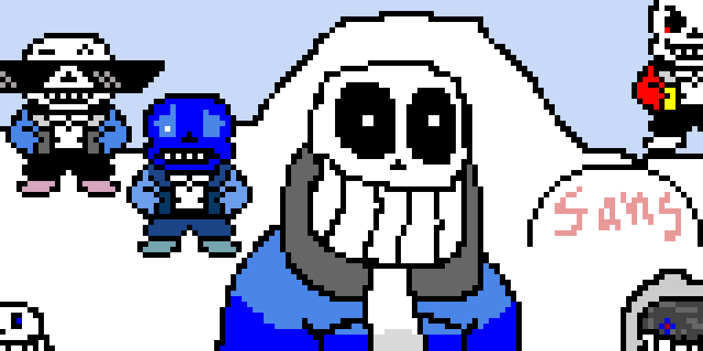 me and the sans :skull:
