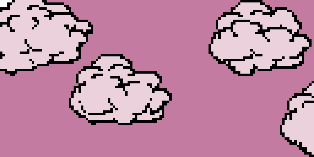 pink clouds