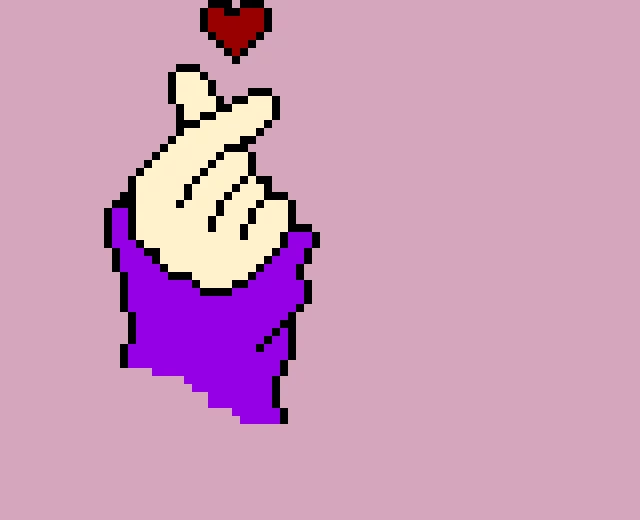 ummmmmm hand heart thing