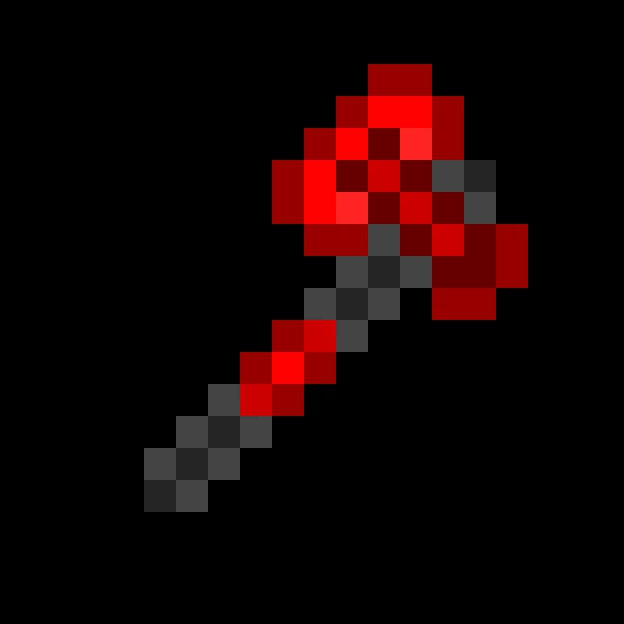 blood Axe for minecraft first time making pixel art