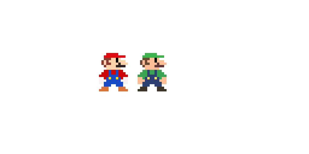 Luigi and Mario CORRECT COLORS