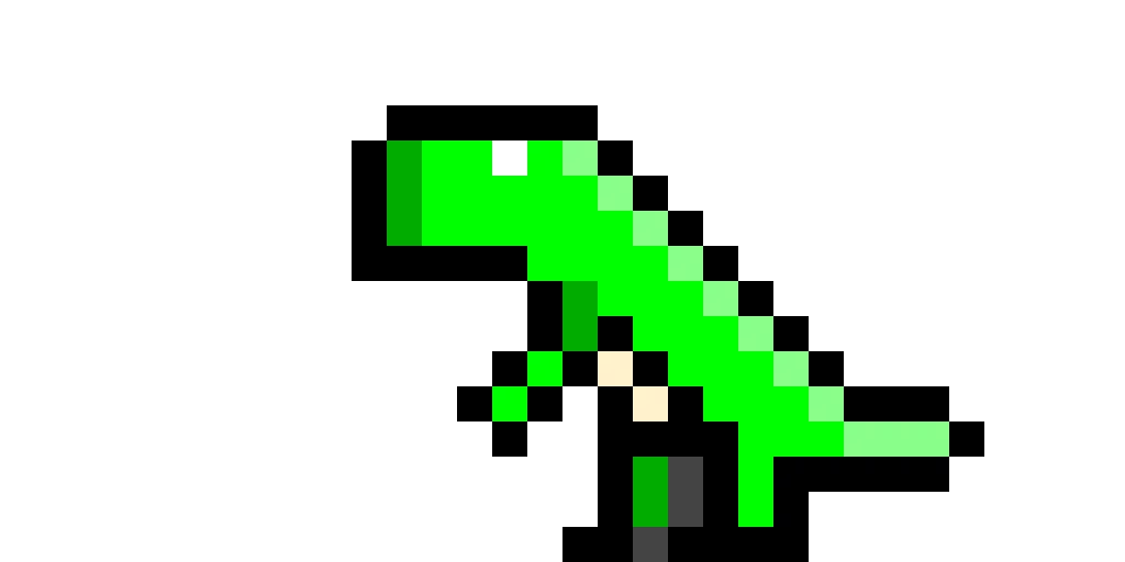 shaded simple dino pix logo