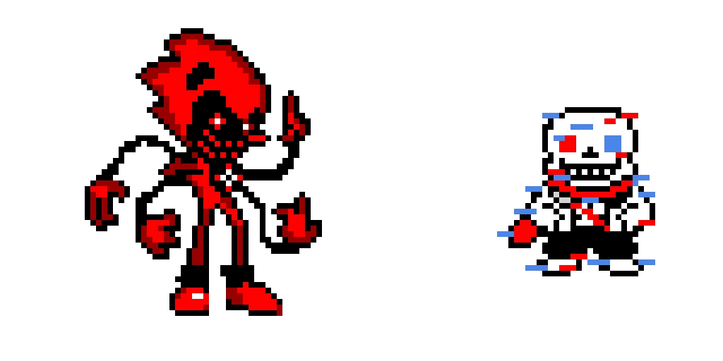 Fatal Error Duo (Fatal Error Sonic and Fatal Error Sans)
