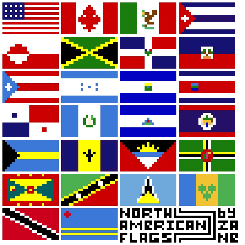 north-american-flags