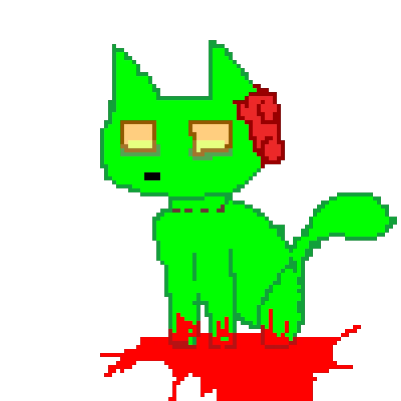 ZOMBIE CAT :3 uwu