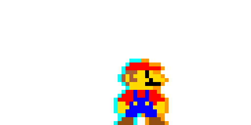 glitching mario