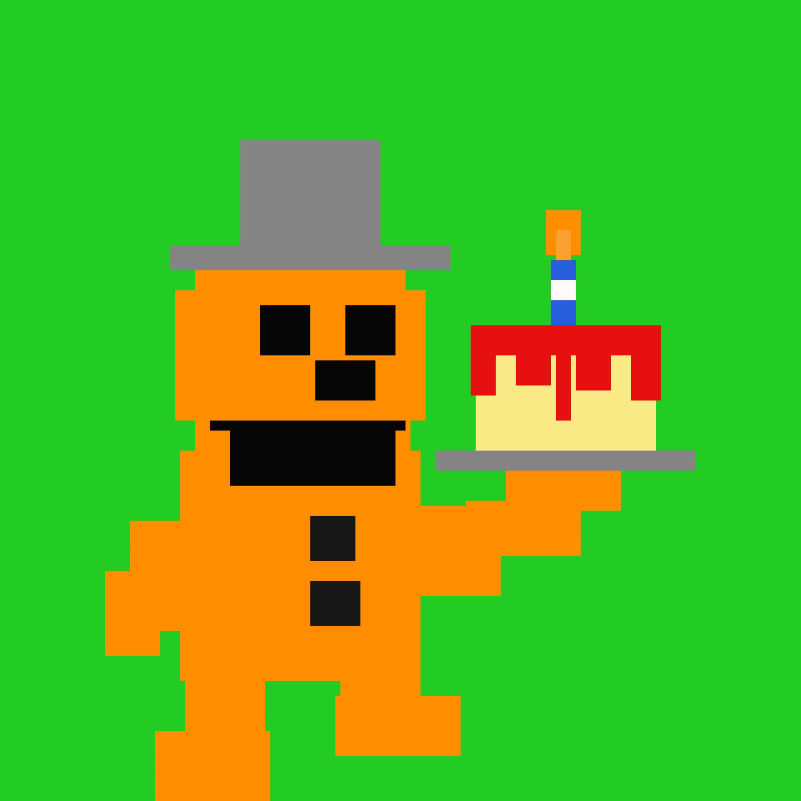 eight bit freddy fazbear take cake to the children
