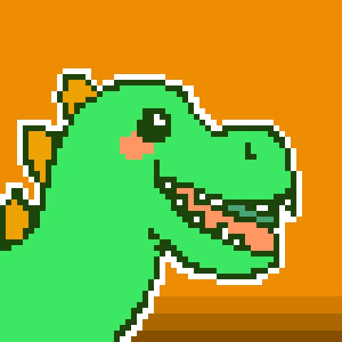 green kawaii dino 3 likes pls