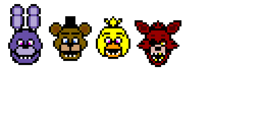 bonnie freddy chica and foxy getting possesed