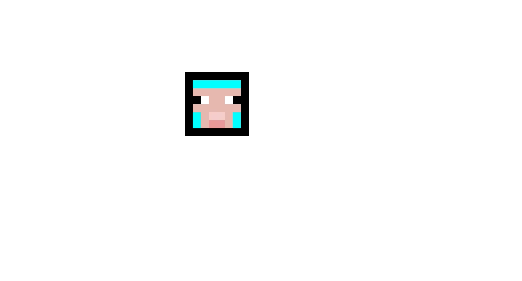 sheep face minecraft cyan