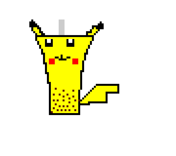 pikachu as bubble  tea  (comment what pokemon i should make next
