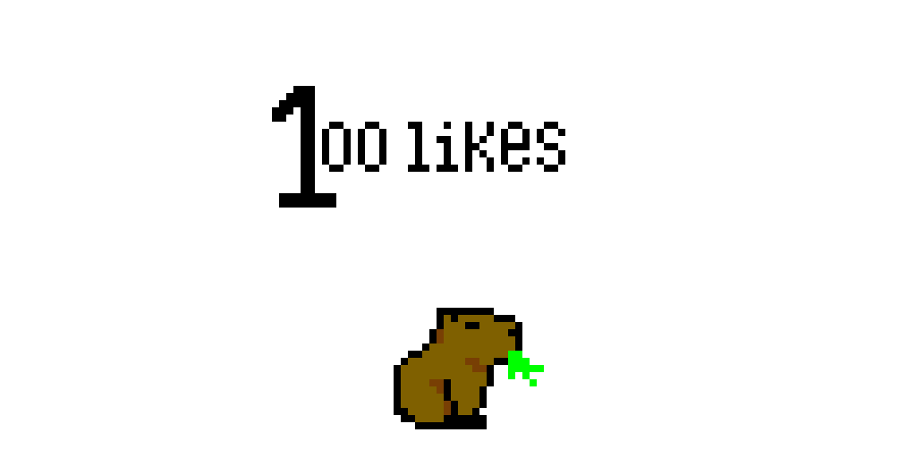 Capybara Pixel Art | Sticker