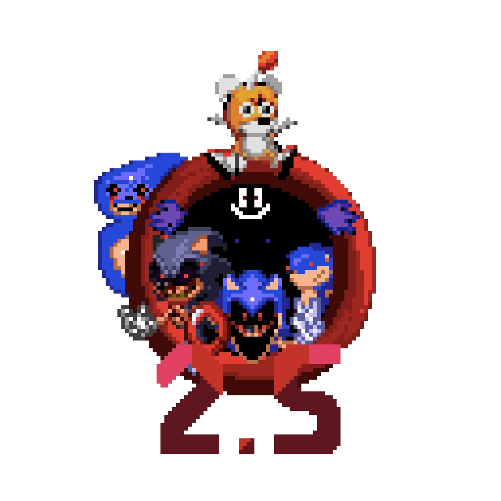 fnf vs sonic exe v2 5 logo