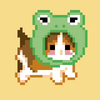 kitty in frog hood make him famous 1 1 1