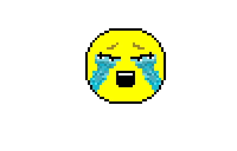 Crying emoji but it looks like an anime figure. (CONTEST)