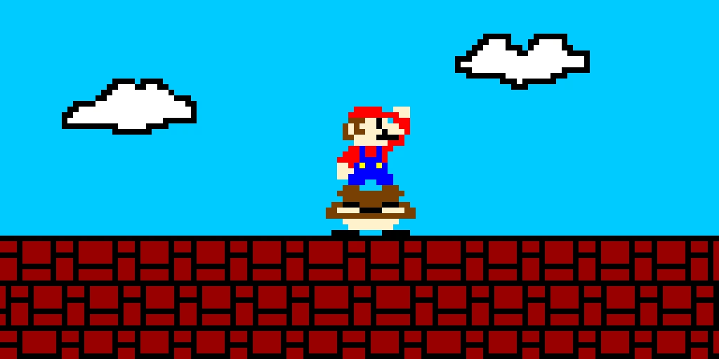 mega goomba he is no match for mario though