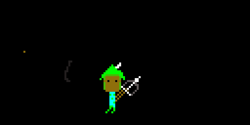 Fire emblem style archer pixel art
