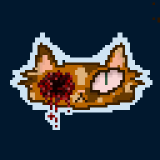 cat with 1 one :3 (sorry there’s no body i didnt know how to draw one that looked good)