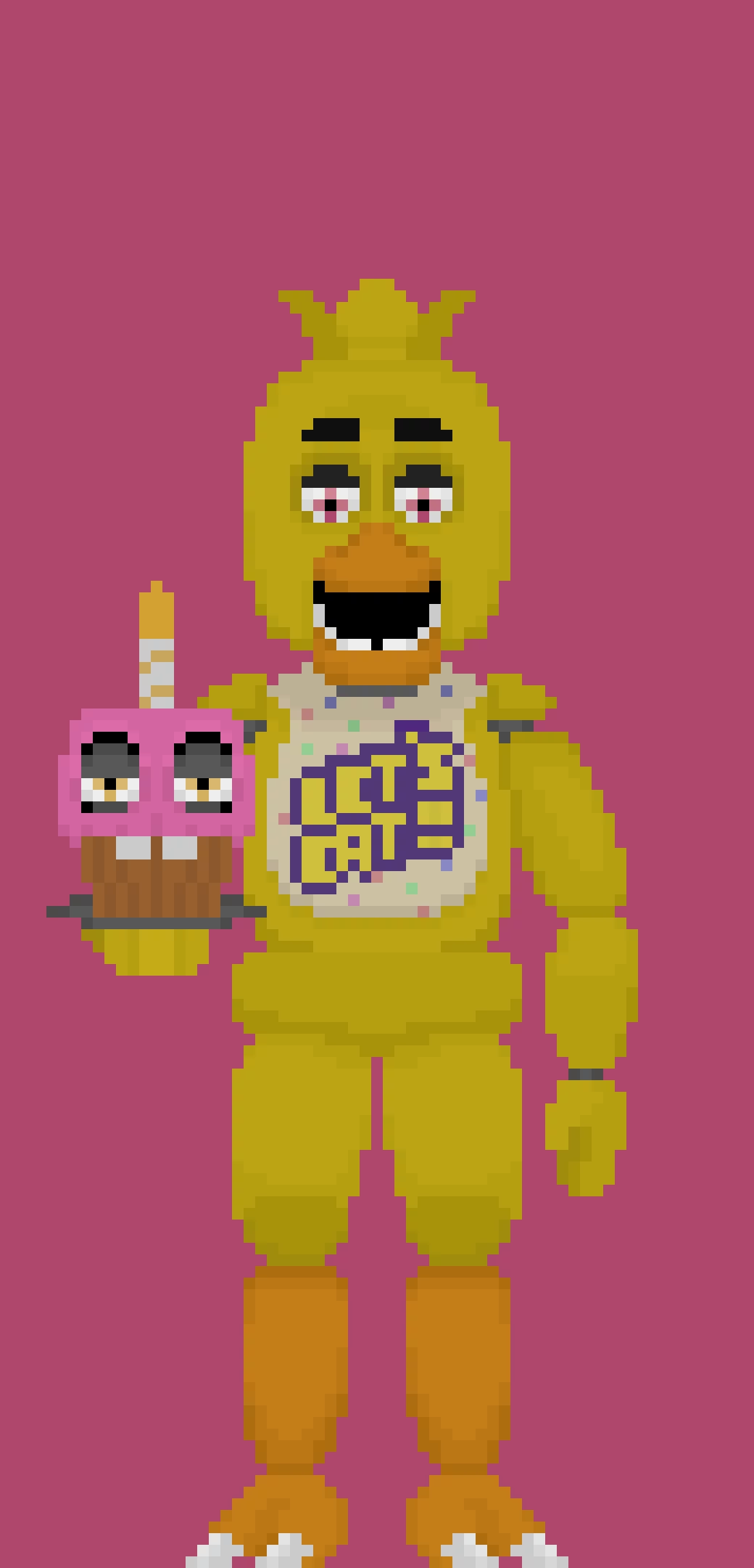 classic chica and cupcake updated fnaf movie