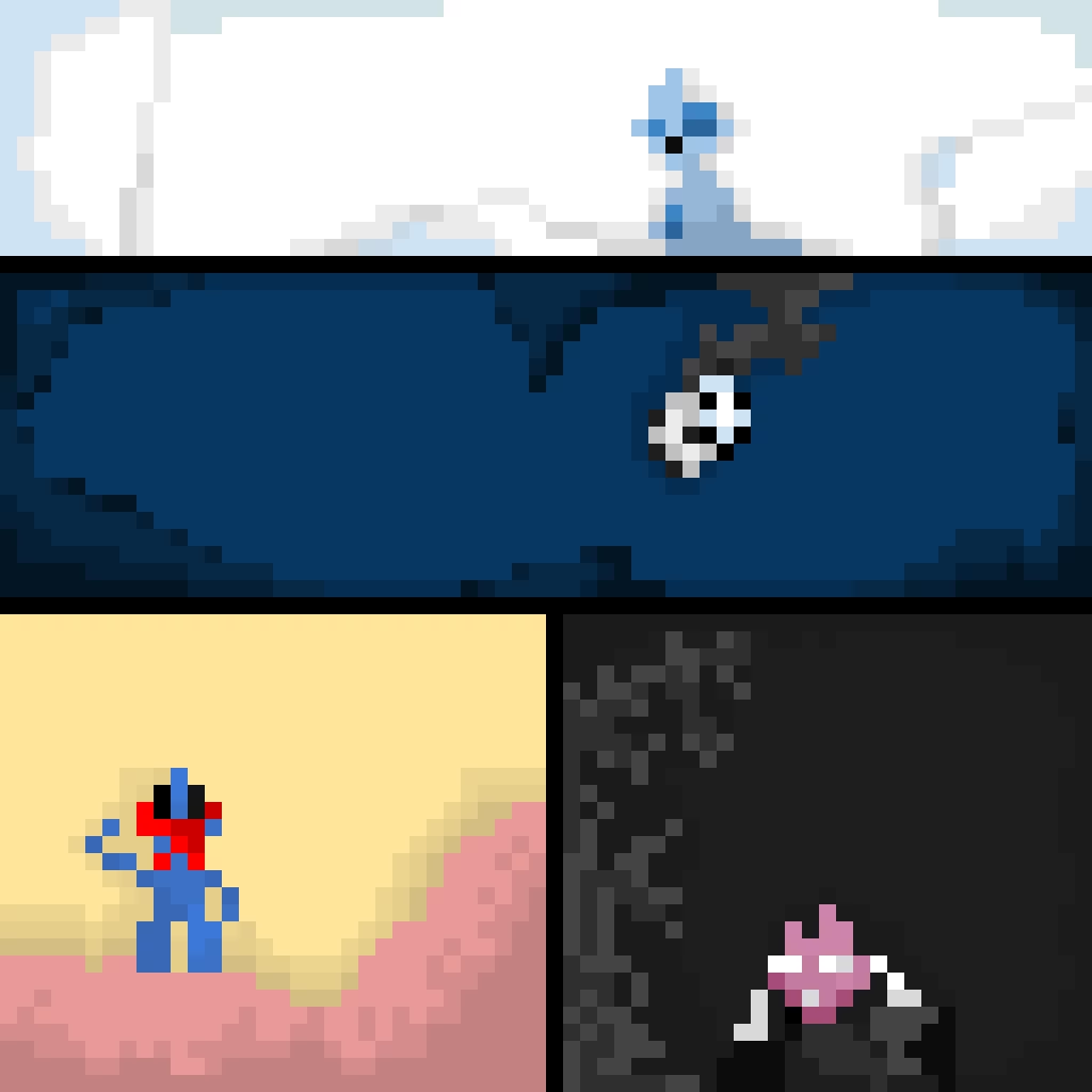 character showcase 1 freezer face tragedy gork flame feet