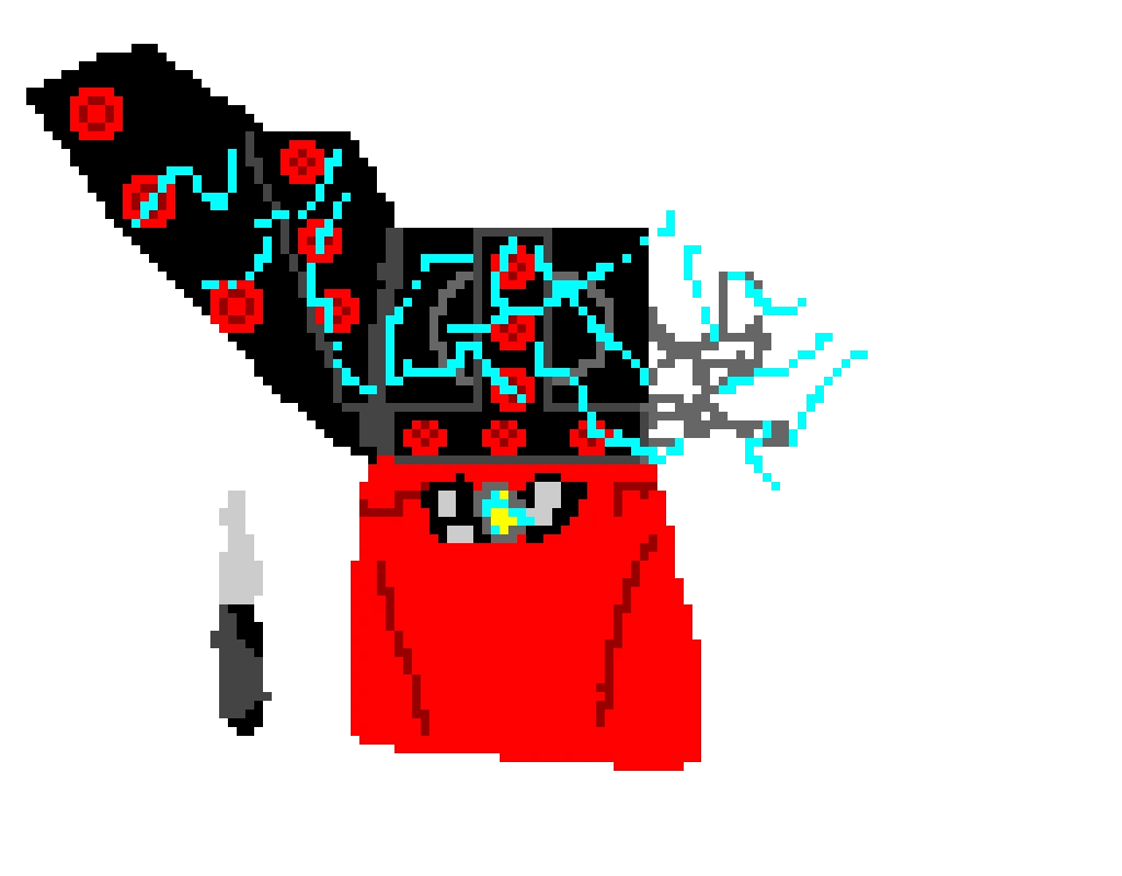 infected titan speaker men skibidi pixel art