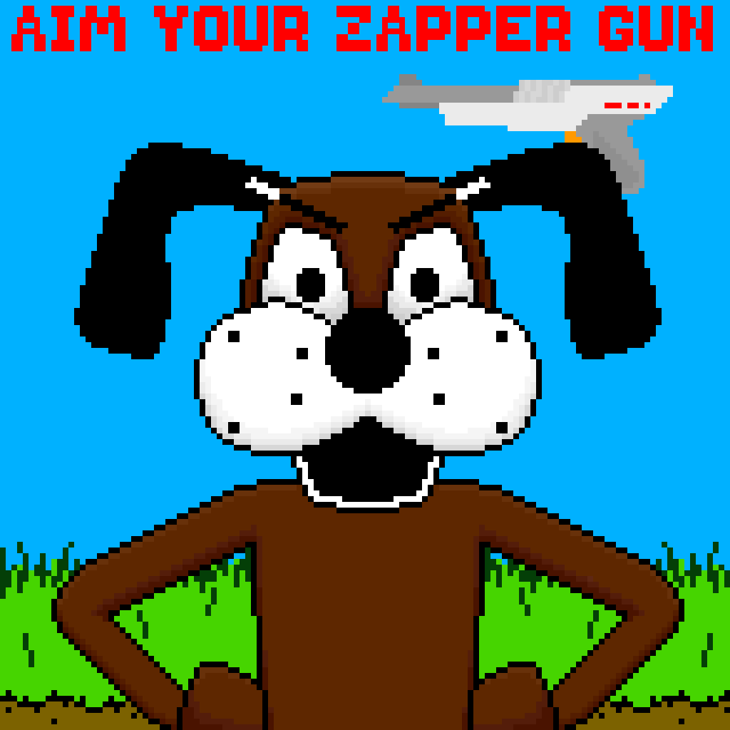 Aim your zapper gun. You can not beat us.