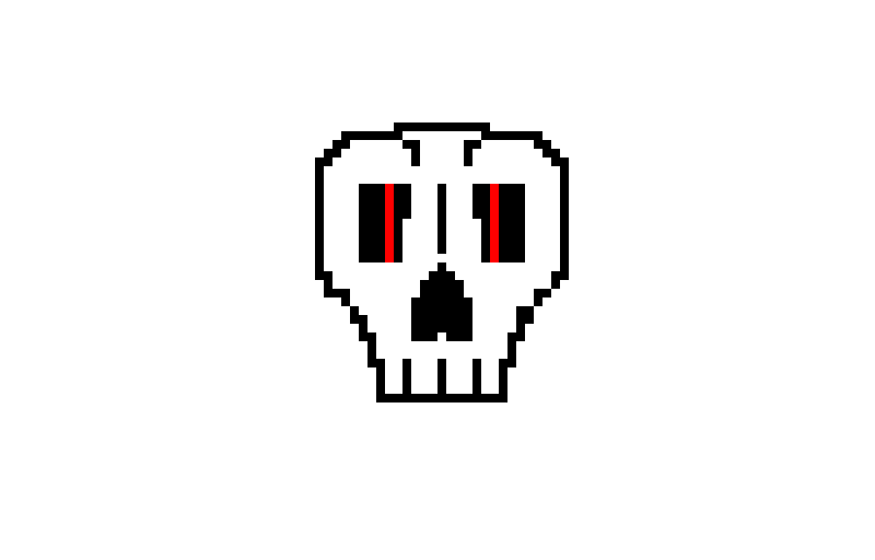 angry skull im new so sorry if this looks bad